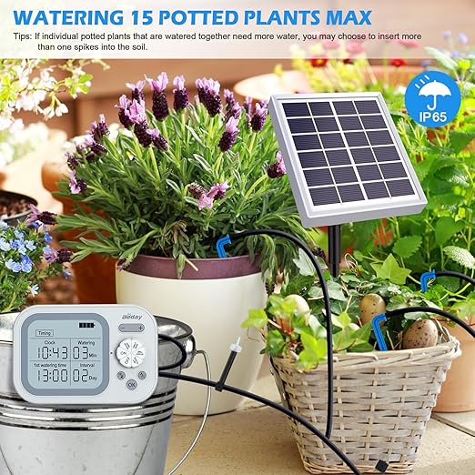 Solar Automatic Drip Irrigation System Houseplant Auto Self Watering Device - Image 7