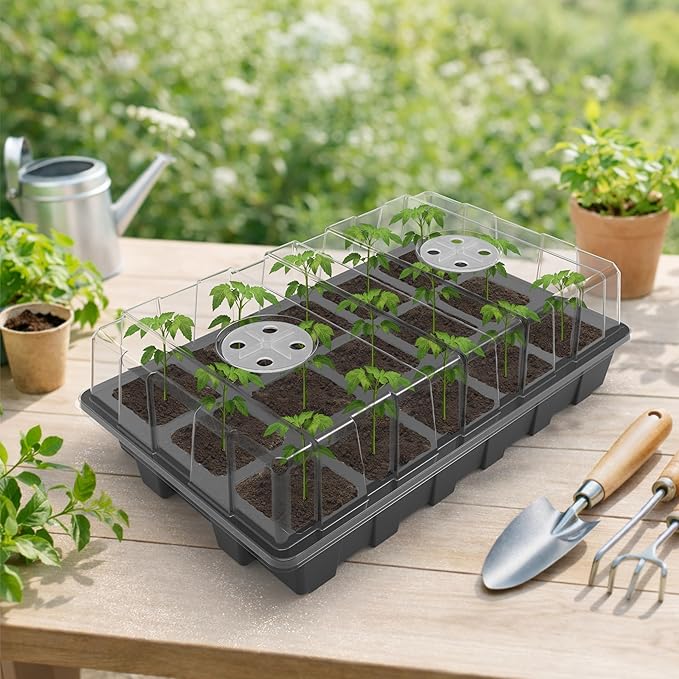 Gardzen 5-Pack Seed Starter Kits, Reusable Plant Germination Trays - Image 7