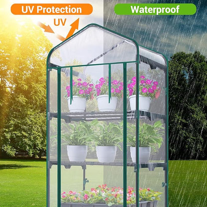 Mini Greenhouse for Outdoors Indoor: Ohuhu Small Plants Green House - Image 2