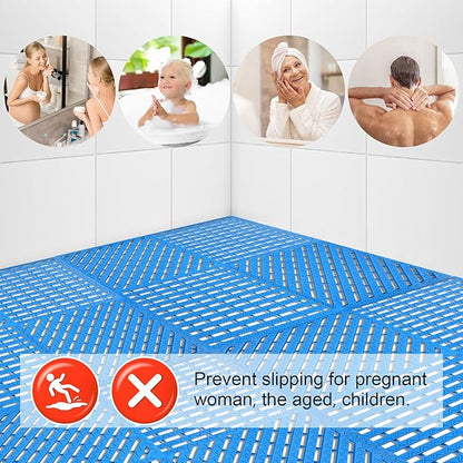 MYFAMIREA Modular Interlocking Cushion 12 Pack 11.8" x 11.8" Rubber Floor Tiles - Image 6