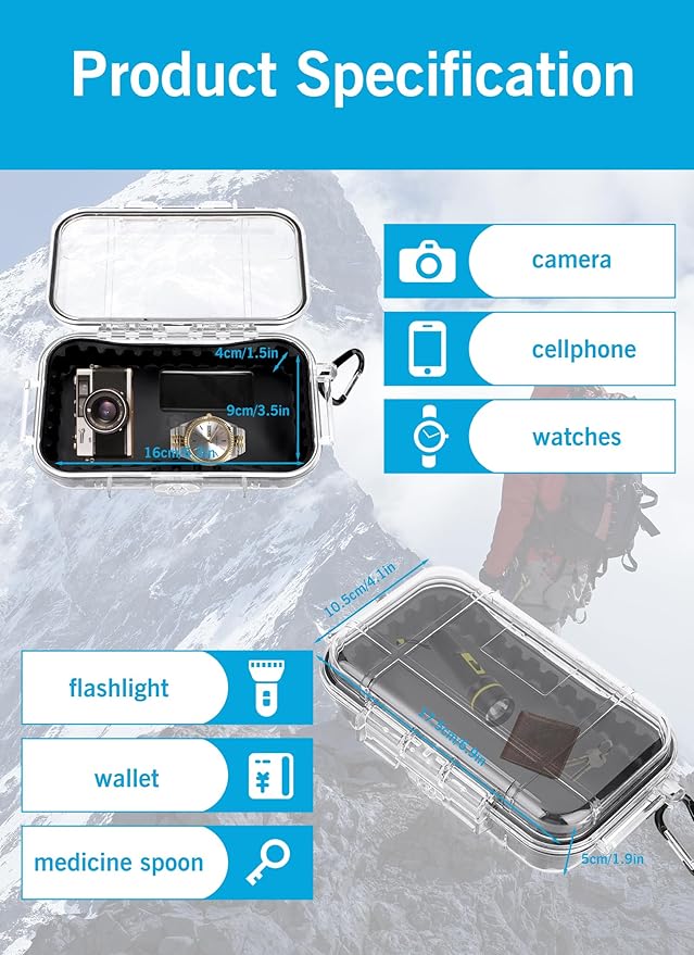 Waterproof Storage Case, Outdoor Sports Survival Equipment Sealed Box Dustproof - Image 4