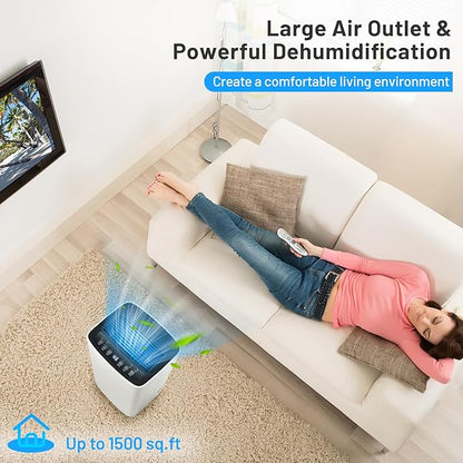 ARLIME 30 Pints Dehumidifier, 1500 Sq. Ft Efficient Home Dehumidifier, 0.5 - Image 4