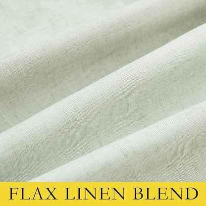 NICETOWN 100% Blackout Linen Curtains - Image 8
