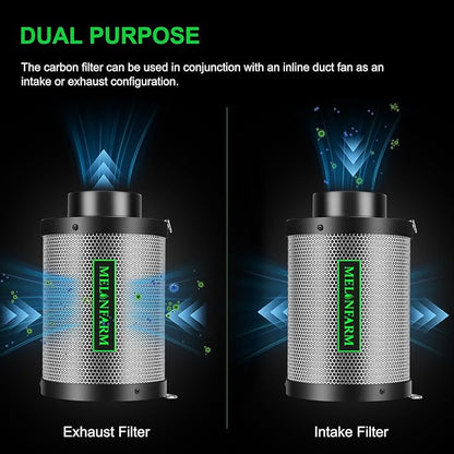 MELONFARM 4 Inch Air Carbon Filter Smelliness Control - Image 4