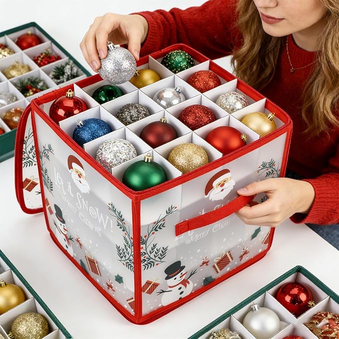 Christmas Bauble and Decoration Storage Cube - Image 5
