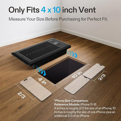 VIVOSUN Quiet Register Booster Fan, Smart Register Vent - Image 2