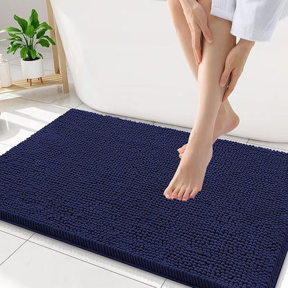 Smiry Luxury Chenille Bathroom Rugs 34x21, Extra Soft and Absorbent Shaggy Bath by Smiry