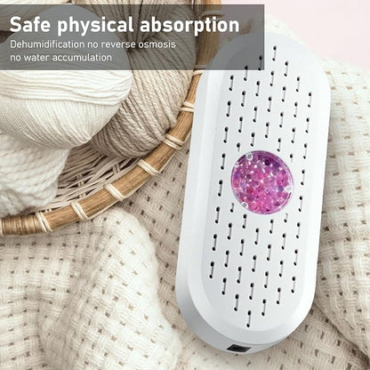 Small Portable Closet Air Dehumidifier, Mini USB Wardrobe Dehumidifier Quiet - Image 5