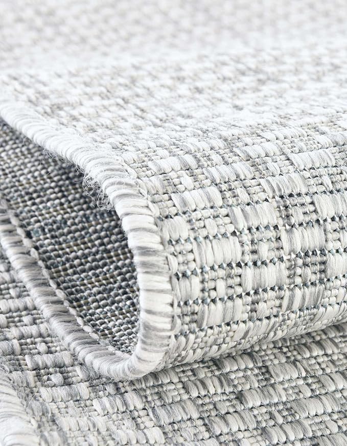 Unique Loom Outdoor Solid Collection Area Rug - Image 5
