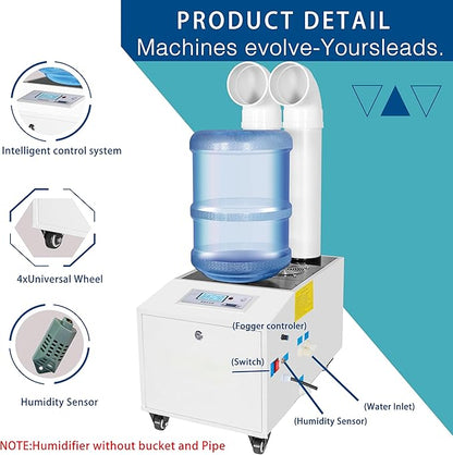 Ultrasonic Industrial Agricultural Humidifer 14L/H Stainless Steel Smart - Image 2