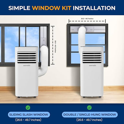 SereneLife Portable Conditioner, 8000 BTU 3-in-1 Compact Standing Air - Image 5