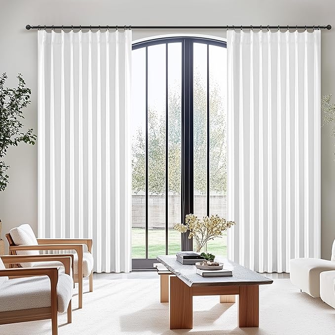 Pure Long White Blackout Curtains 102 Inches Long - Image 7