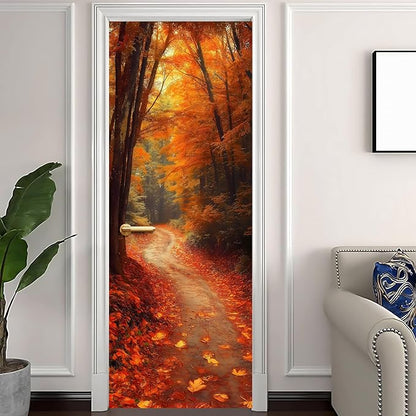 3D Door Decals Stickers, Peel Stick Wall Murals Vinyl Wallpaper Self-Adhesive - Image 2