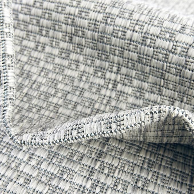Unique Loom Collection Casual Transitional Solid Heathered Indoor/Outdoor - Image 6