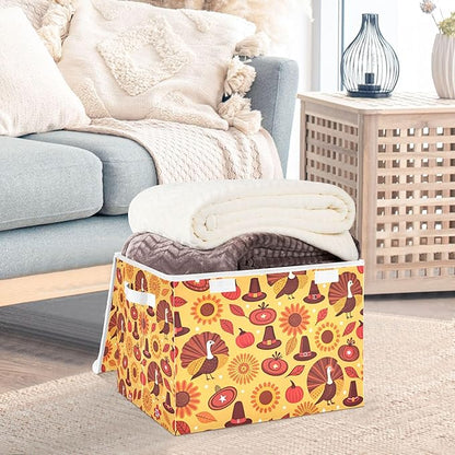 xigua Thanksgiving Sunflower Turkey Storage Bins - Image 5