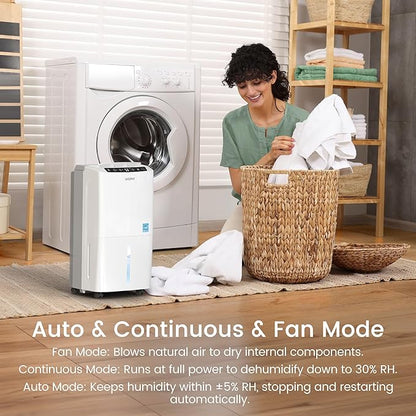 Waykar 2000 Sq. Ft 34 Pints 2025 Most Efficient Energy Star Dehumidifier - Image 5