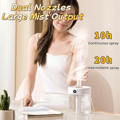 Smart 2L Cool Mist Humidifier for Bedroom, Quiet Desktop Air Moisturizer - Image 3