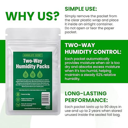 Humboldts Secret 62% Humidity Packs RH 2-Way | Moisture Control Packets - Image 5