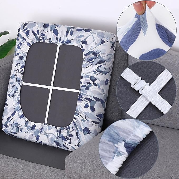 Fuloon Sofa Cushion Covers, Stretch Printed Seat Cushion Cover Couch Seat - Image 3