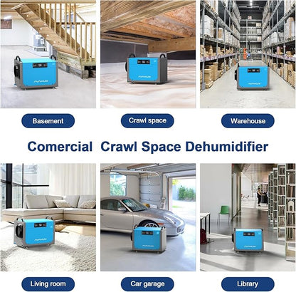 Crawl Space Dehumidifier 113 Pint Commercial Dehumidifier Energy Star Efficient - Image 6