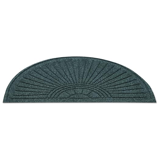 Guardian EcoGuard Diamond Fan Indoor Wiper Door Mat, Recycled Plactic and Rubber by GuardianFloorProtection