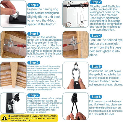 Dehumidifier Hanging Kit, Dehumidifier Joist Hanging Kit - Image 4