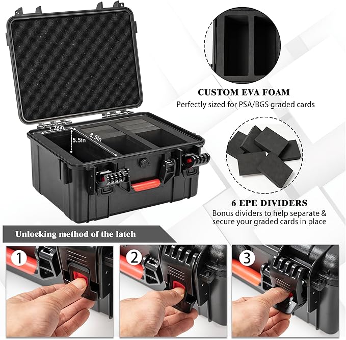Graded Card Case Storage Box, Trading Card Storage Box, Waterproof Card Slab - Image 3