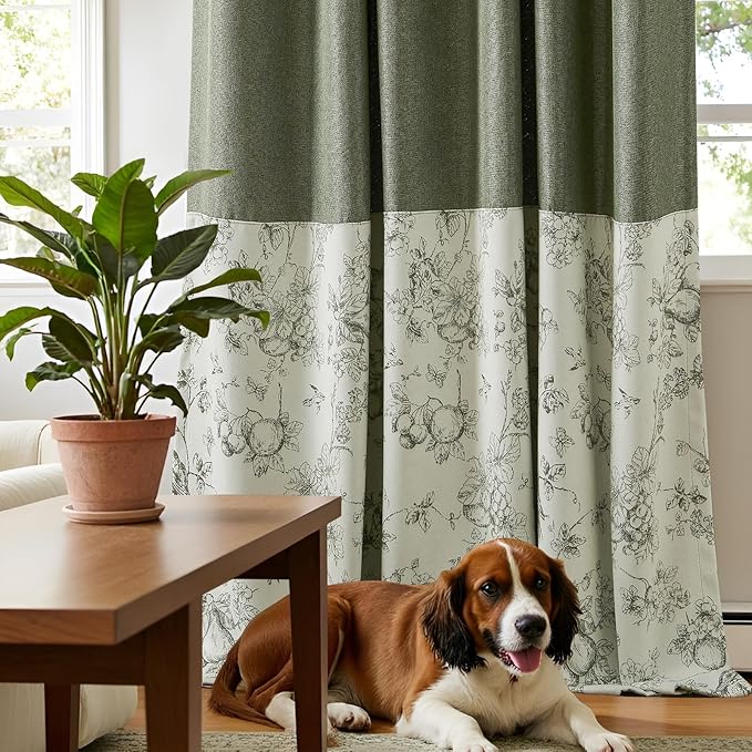 jinchan Faux Linen Blackout Curtains 96 Inch Length - Image 5
