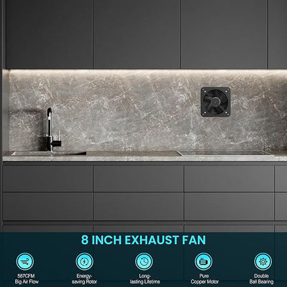 HG Power 8 Inch Exhaust Fan - Image 8