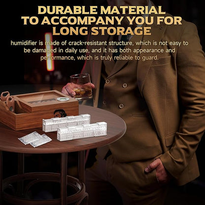 Cigar Humidifier, 2-Piece Slide Controlled Humidity Release Crystal Gel Cigar - Image 7