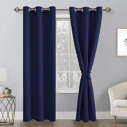 Hiasan Blackout Curtains for Bedroom, 42 x 84 Inches Long - Image 2