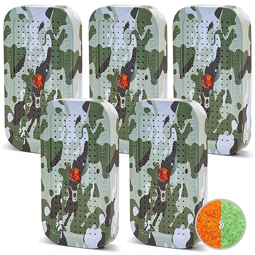 40 Gram Gun Safe Dehumidifier Camouflage, Rechargeable Desiccant Canister by Wisesorb