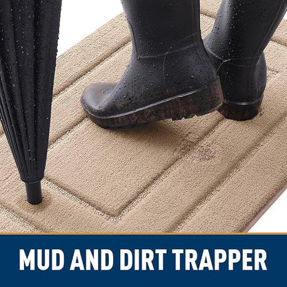 Smiry Dog Door Mat for Muddy Paws, Absorbs Moisture and Dirt, Low-Profile - Image 2