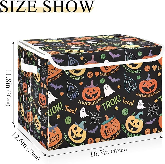 xigua Halloween Ghost Pumpkin Ghosts Storage Bins - Image 3