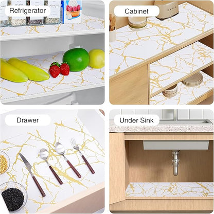 Drawer and Shelf Liner for Kitchen Cabinet, Non-Adhesive Cabinet Liner 24in x - Image 8