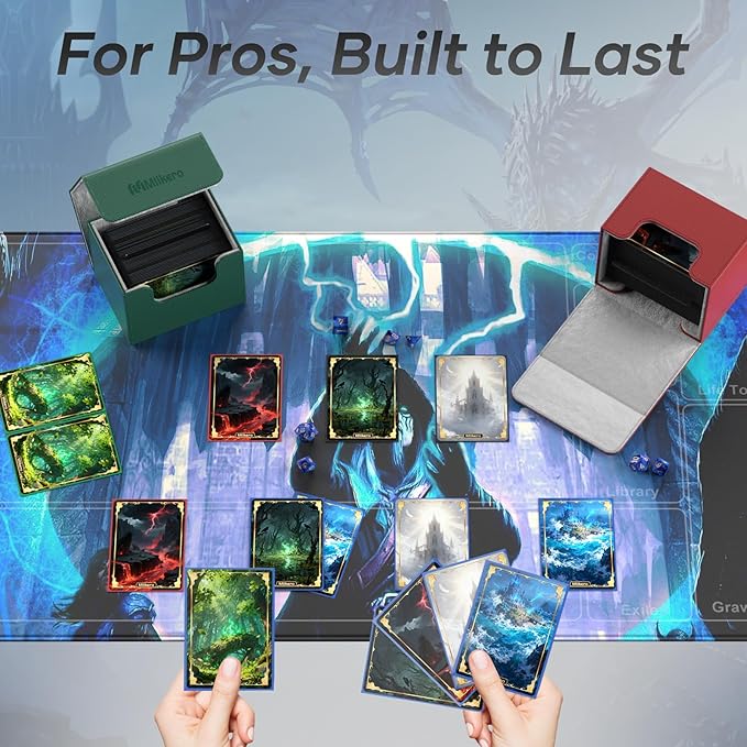 Mlikero Card Deck Box, Commander Deck Box Holds 100+ Double-Sleeved Cards - Image 6