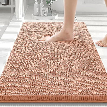 Smiry Luxury Chenille Bathroom Rugs 30x20, Extra Soft and Absorbent Shaggy Bath by Smiry