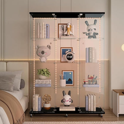 Yoluckea 4-Tier Glass Display Cabinet Extra Large - Image 6