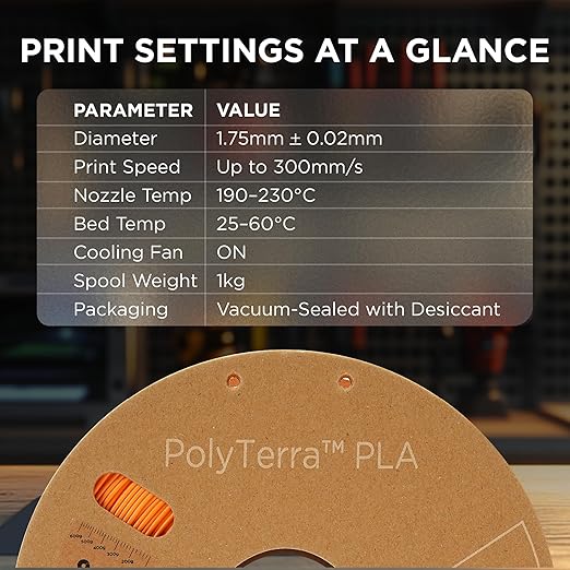 Polymaker Matte PLA Filament Sunrise Orange 1.75mm 1kg 3D Printing Filament - Image 6