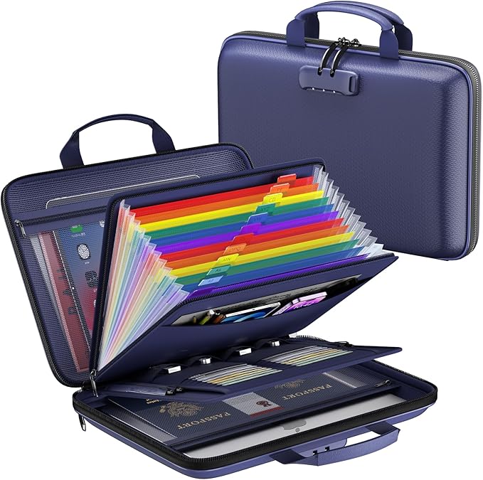 Fireproof File Organizer, Fireproof Document Box by ZOOPIP