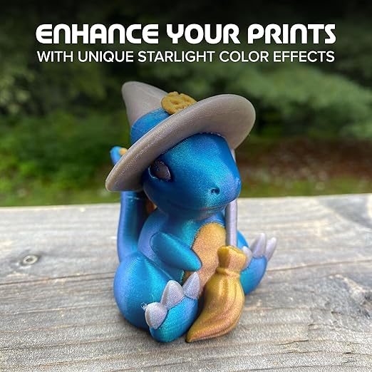Polymaker Panchroma Blue Color Changing PLA, Glitter Starlight Neptune 3D - Image 2