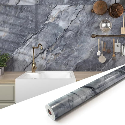 Marble Peel and Stick Waterproof Wall Paneling, Covers 38.75 Sq. Ft. by premiumqualitypeelandsticktile
