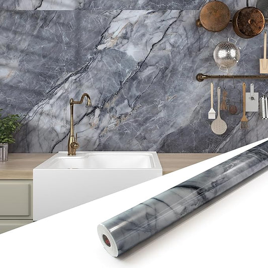 Marble Peel and Stick Waterproof Wall Paneling, Covers 38.75 Sq. Ft. by premiumqualitypeelandsticktile