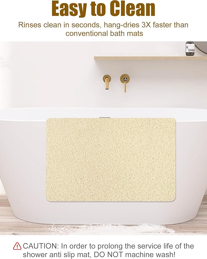 Extra Large Shower Mat, Yonala 31.5 x 47.2 Inch Non Slip Shower Mats - Image 6