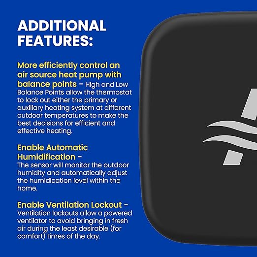 AprilAire Z10ODT Wireless Outdoor Temperature and Humidity Sensor, Compatible - Image 7