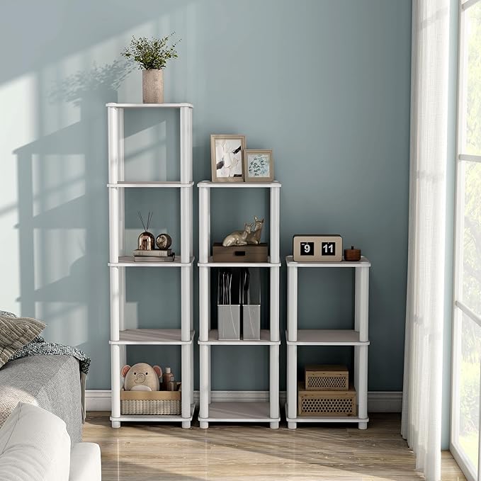 Homes: Inside + Out Apexa Modern 4-Tier Narrow Shelving Units, Collectibles - Image 2