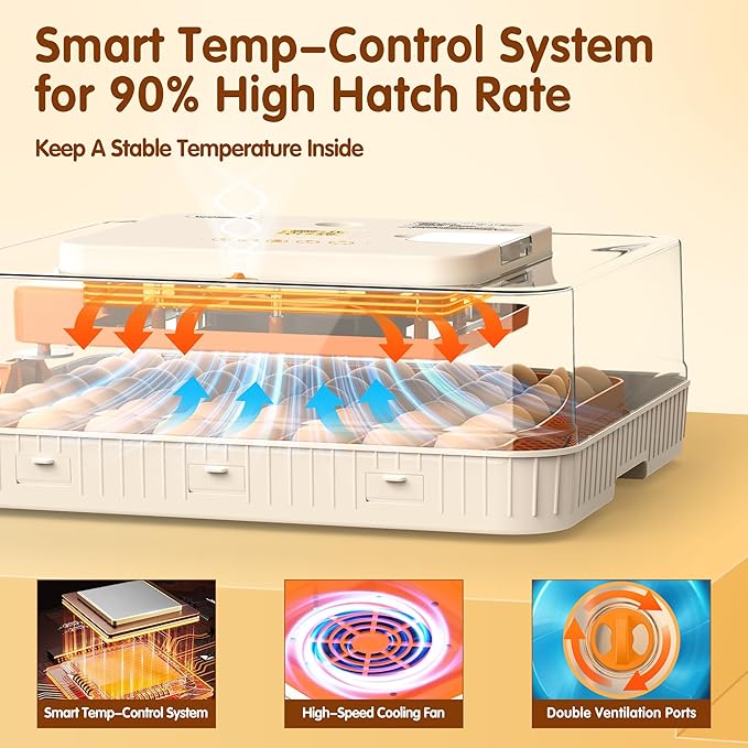 Incubator for Hatching Eggs, 56 Eggs Incubator - Image 3