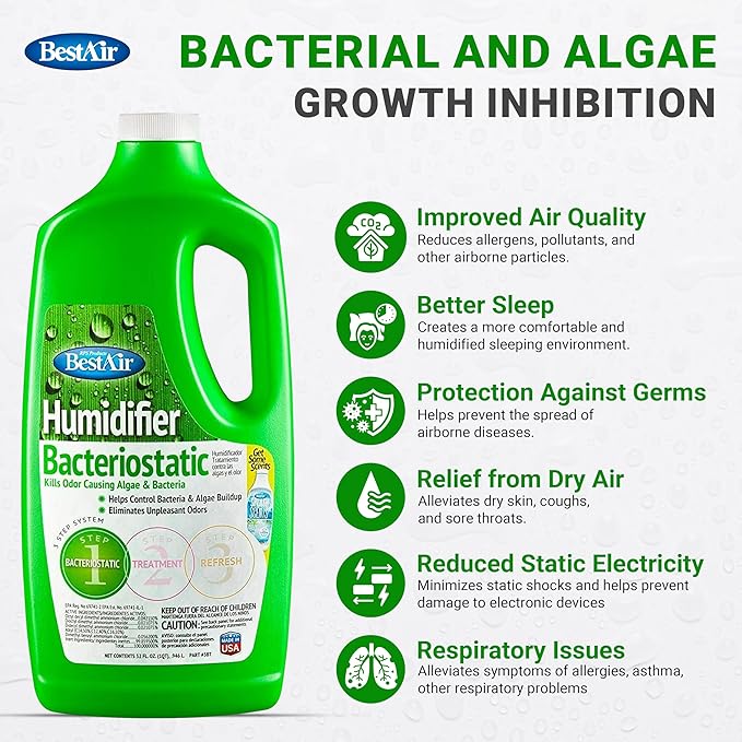 Bacteriostatic Humidifier Water Treatment – Comprehensive Humidifier Cleaning - Image 3