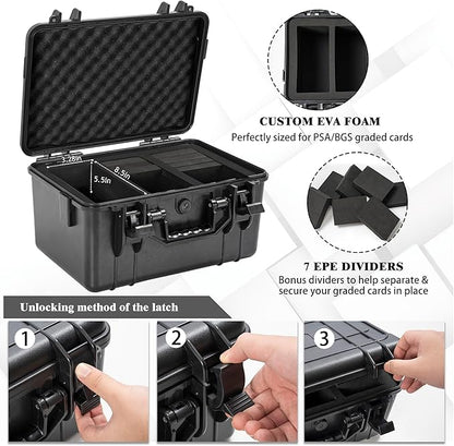 Graded Card Case, Trading Card Storage Box, Waterproof Card Slab Carrying Case - Image 3