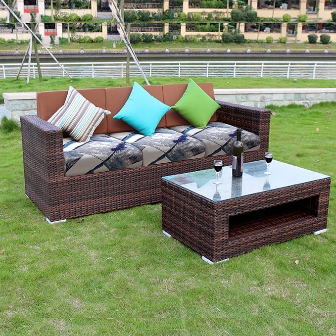 Fuloon Sofa Cushion Covers, Stretch Printed Seat Cushion Cover Couch Seat - Image 2